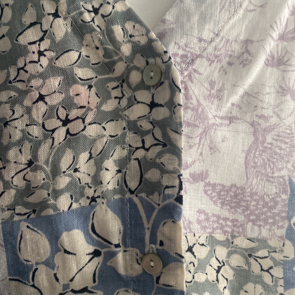 NICOLE MILLER LINEN TOP. NWT - Picture 4 of 8